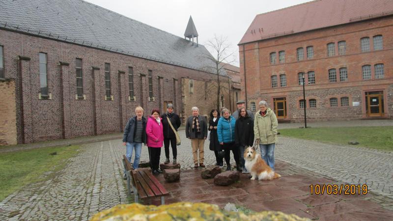 Vereinsmitglieder im Kloster Helfta